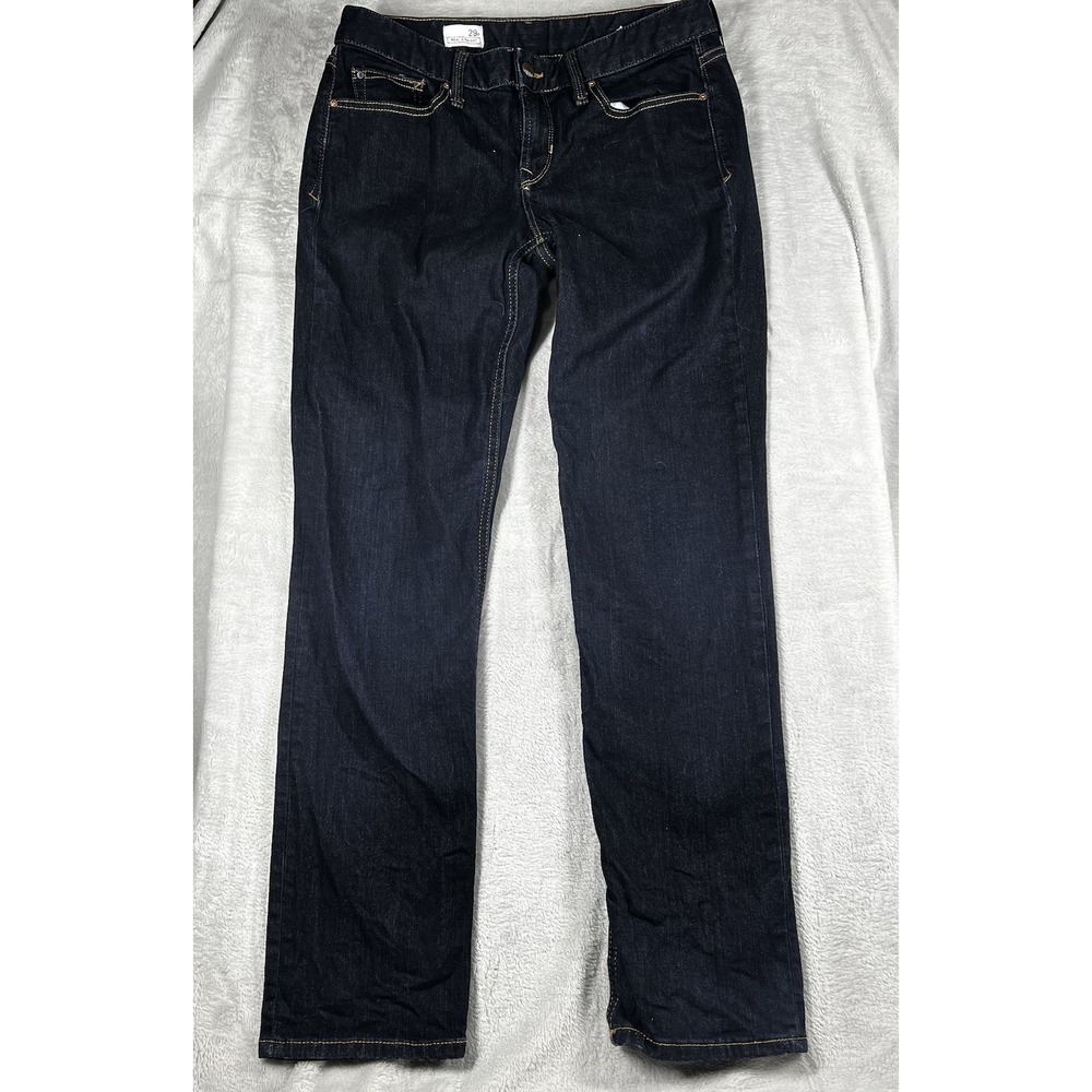 Gap 1969 Jeans Womens 29R Real straight Dark Wash Denim Mid Rise